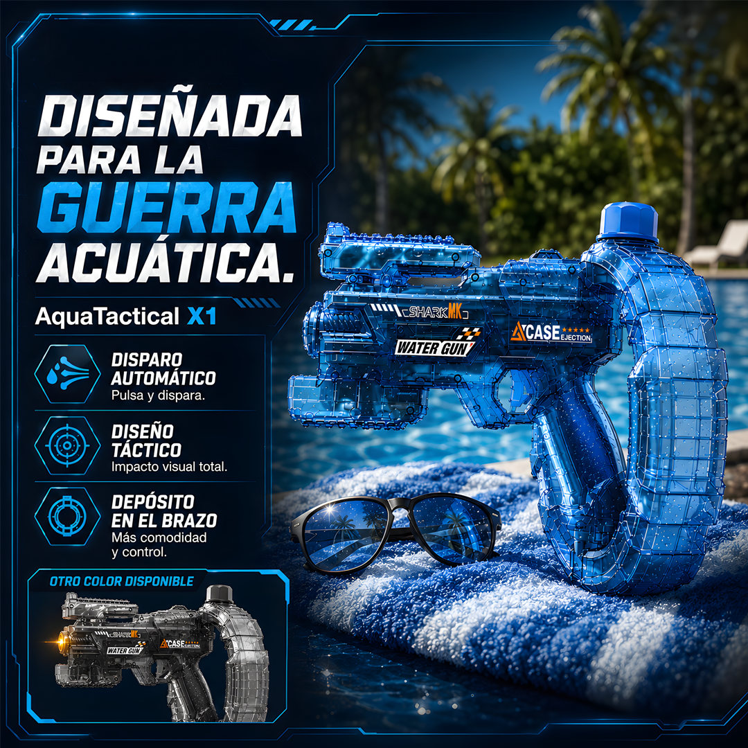 AquaTactical - Pistola De Agua Automática
